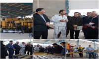 بازدید دکتر مصری و مهندس باقرخانی از روان صنعت کانیار؛ حمایت از تولید تخصصی و اشتغالزایی در کرمانشاه